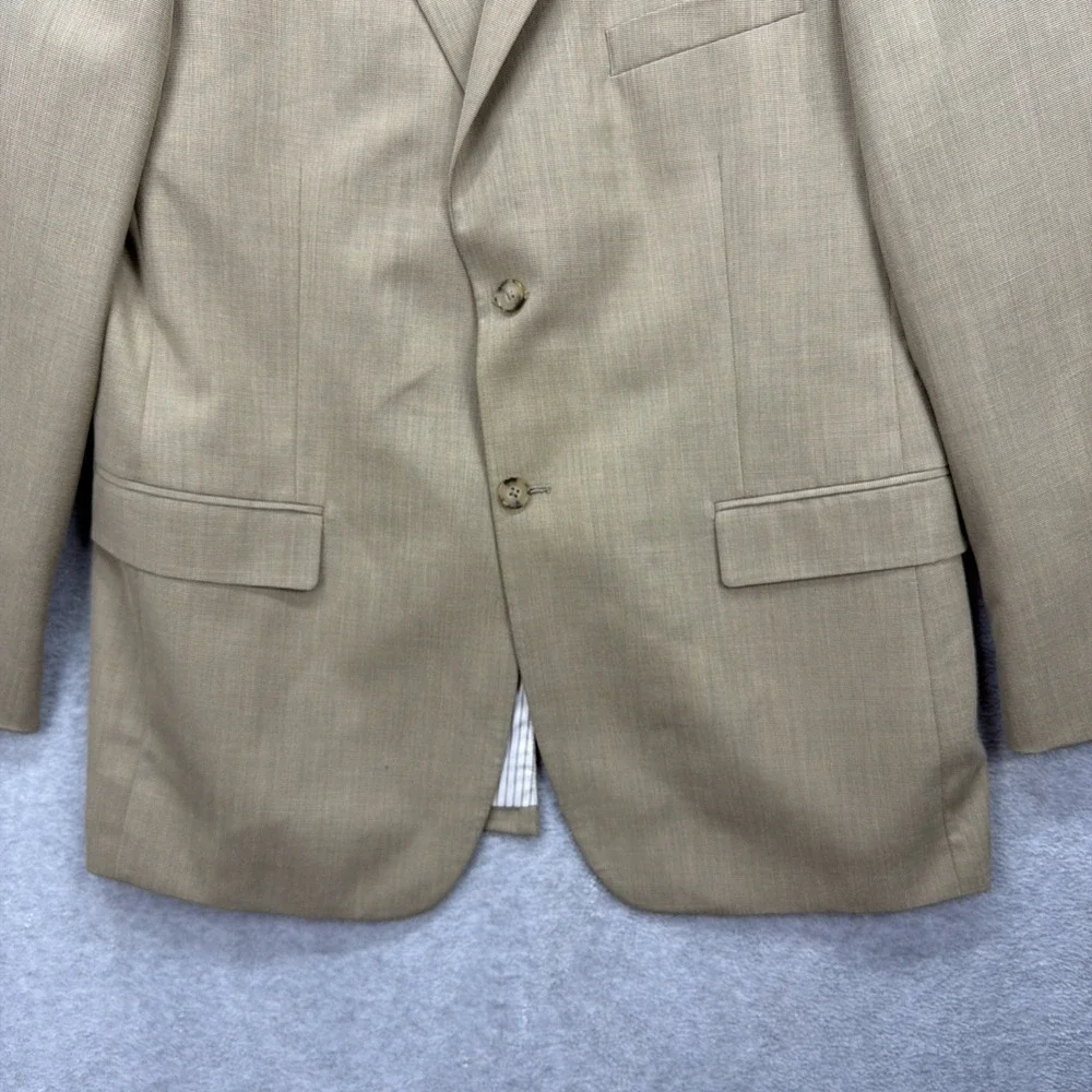 Saddlebred Blazer Mens 44 Long Tan Brown Jacket Sport Suit‎ Coat Office Career